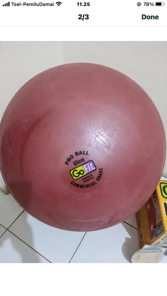 proball 60 cm buat yoga fitness dan senam hamil