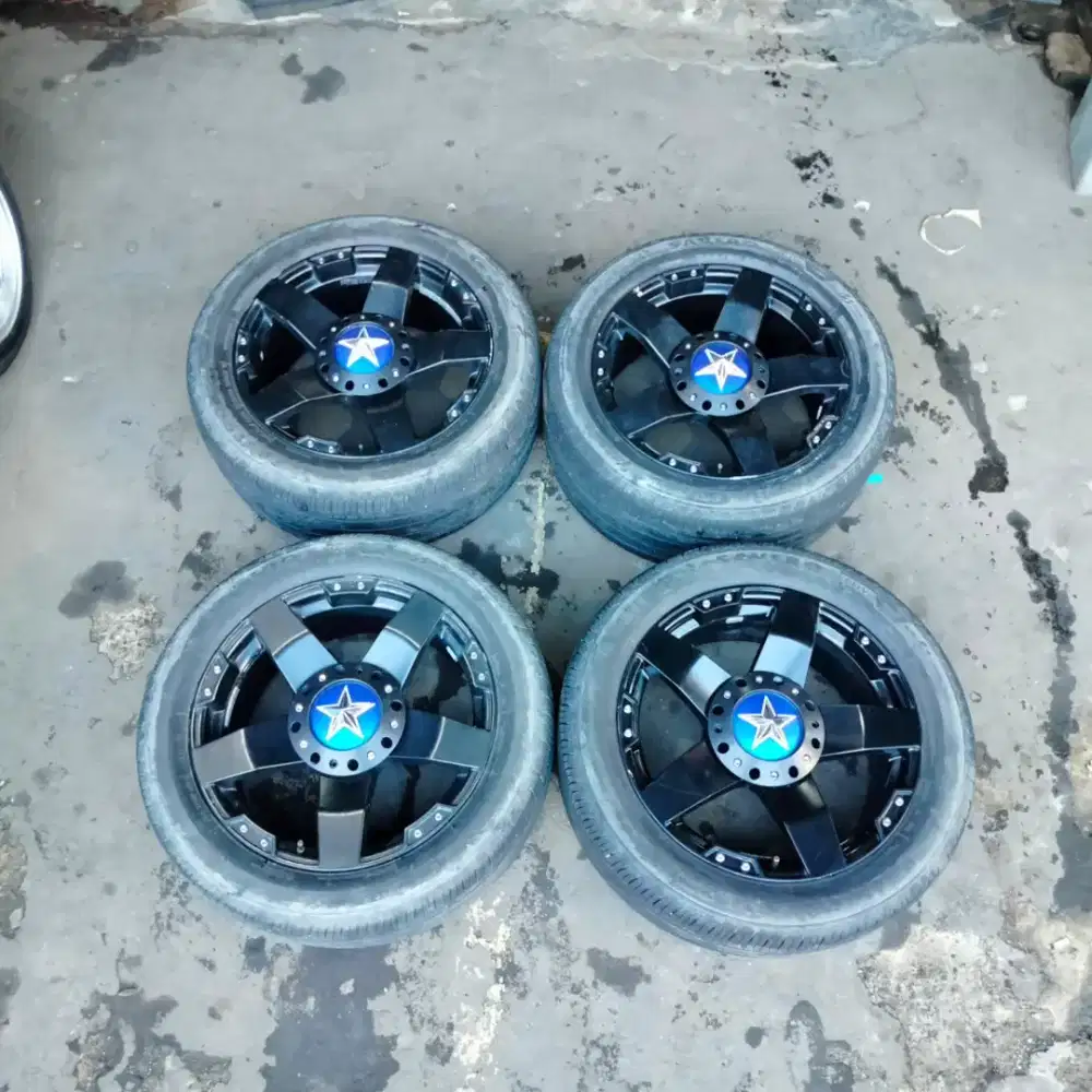 Velg rockstar r20 6x139.7 lbr9 et25 sepaket ban