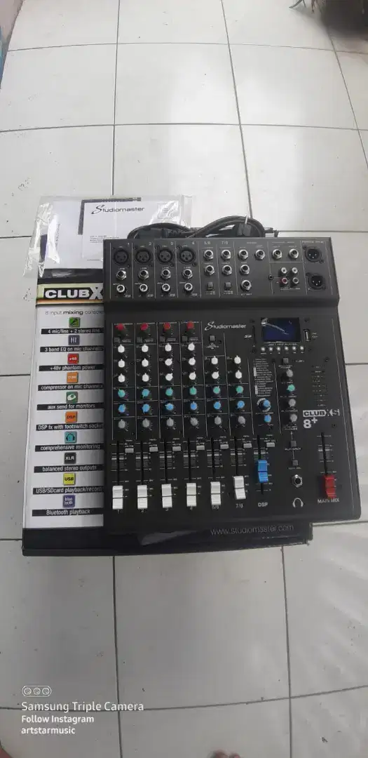 Studiomaster Club XS 8+ 8 Channel Mixer