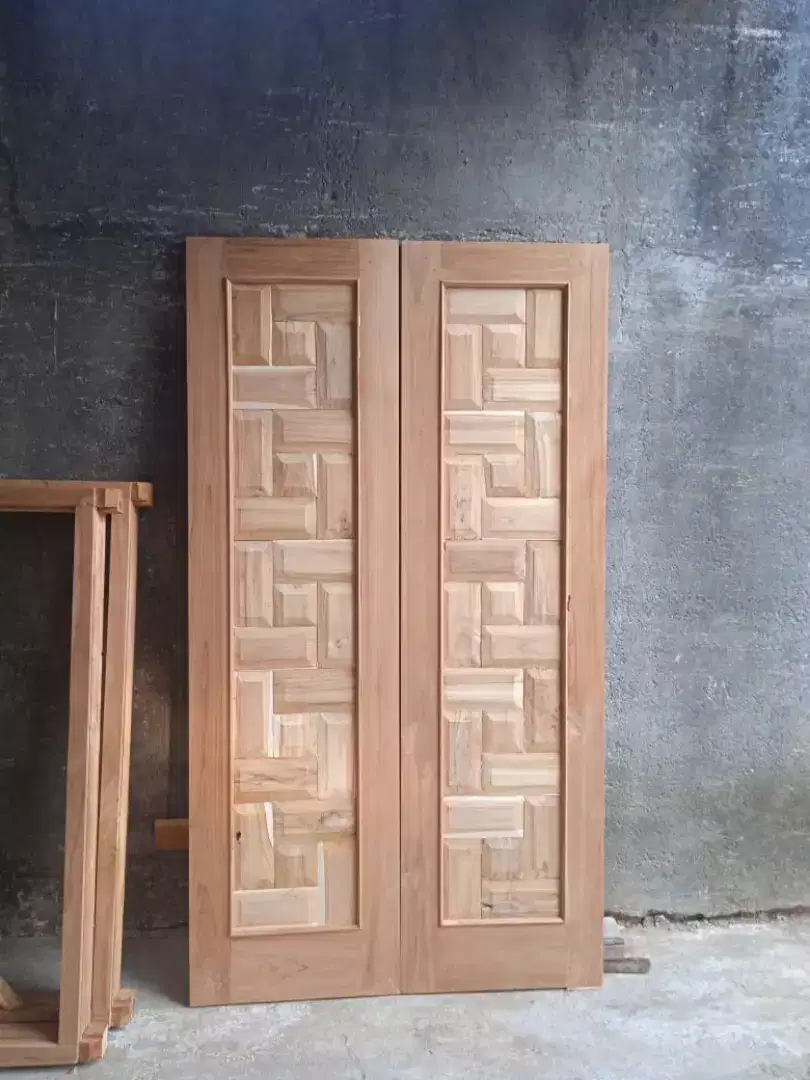 Mebel kusen pintu jendela kwalitas full kayu jati