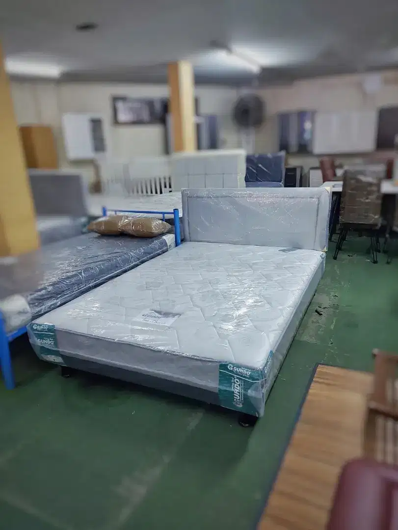 SET GUHDO Springbed + Headboard 140 - Tempat Tidur - Ranjang - Kasur