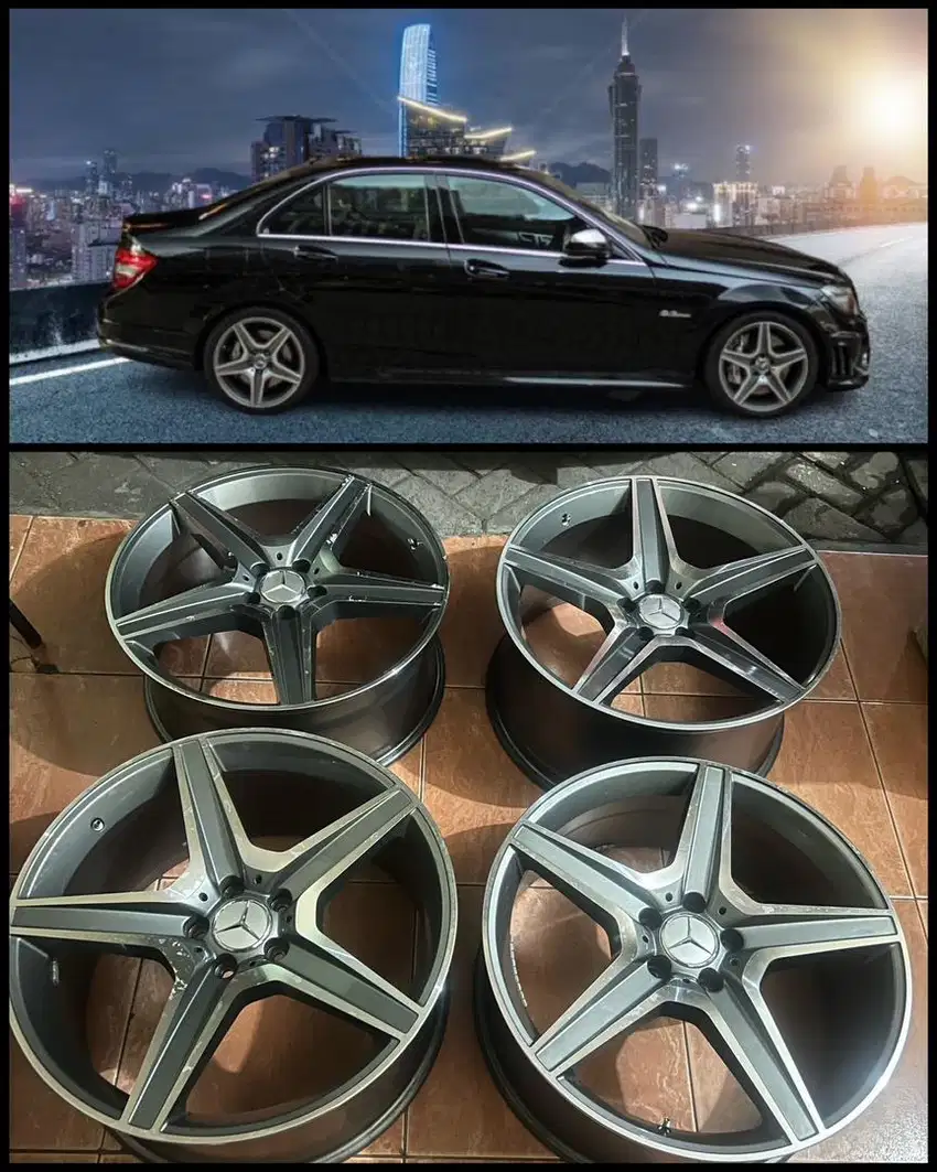 VLEG AMG STLE 6 Ring 20 Like New Mercy Mercedes CLA GLC GLS S G CLS