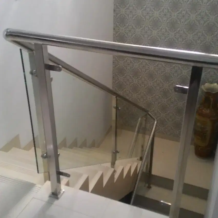 Reling kaca railing balkon stenlis & kanopi alderon spandek solarflat