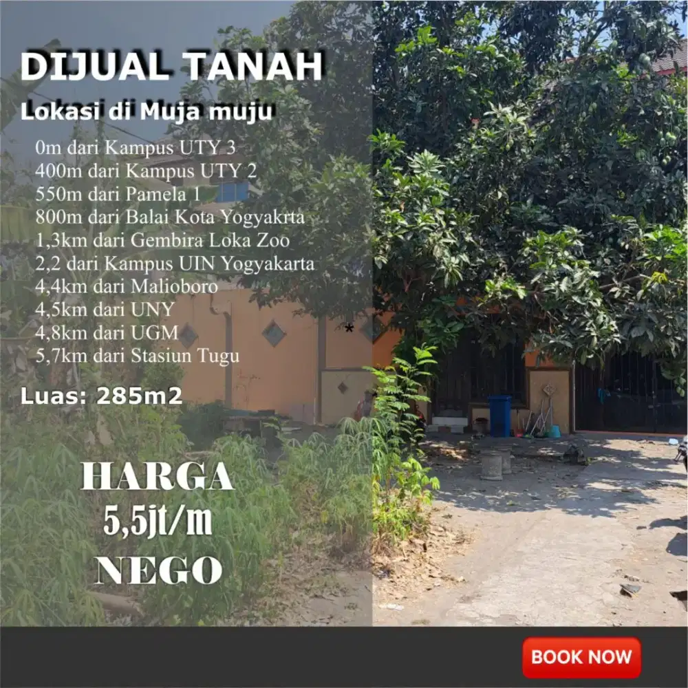 Jual Tanah di Muja Muju Yogyakarta