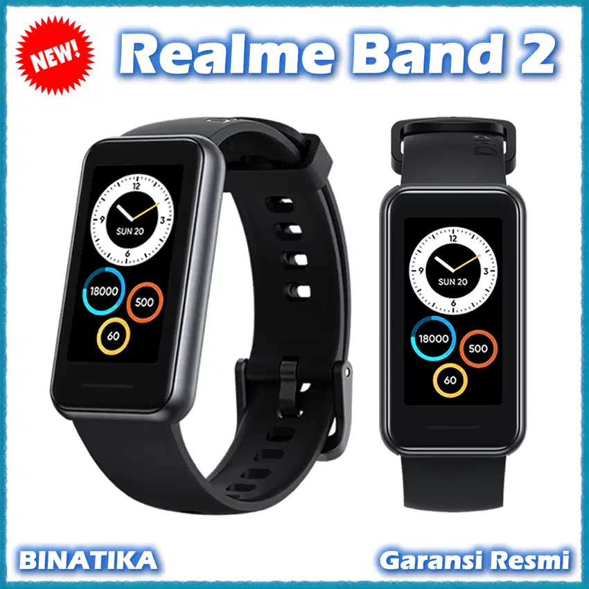 (Baru) Realme Band 2 Smartband Jam Tangan Pintar Original Resmi