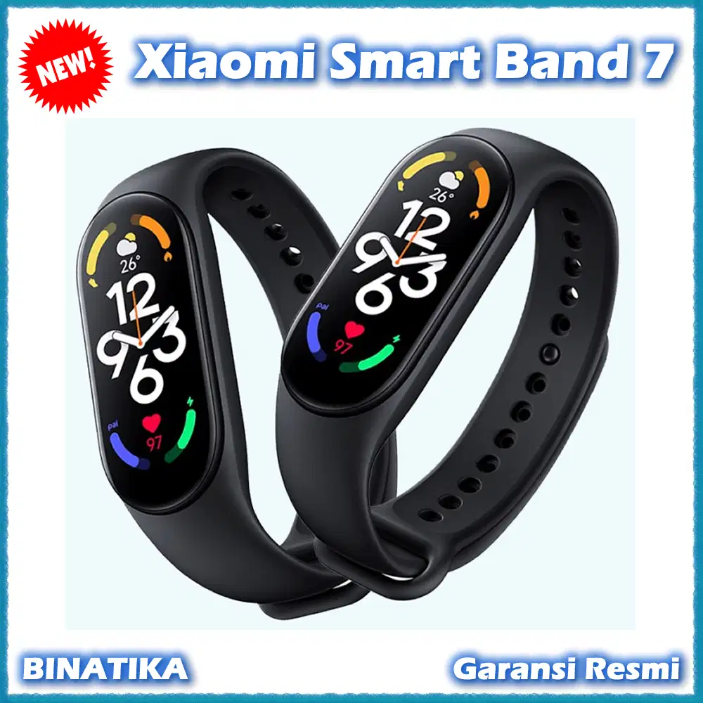 Baru - Xiaomi Smart Band 7 Amoled Mi Band 7 Miband 7 Garansi Resmi