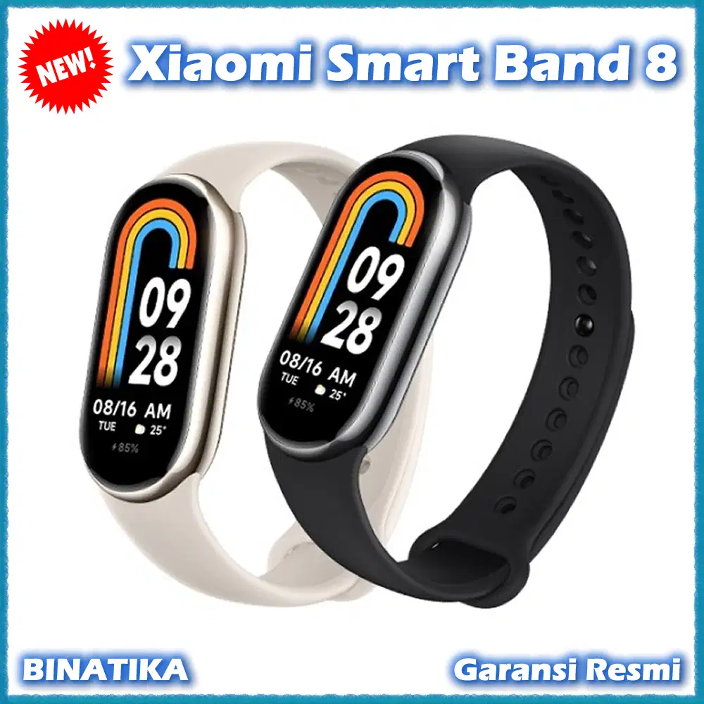 Baru - Xiaomi Smart Band 8 AMOLED Display Miband 8 Garansi Resmi