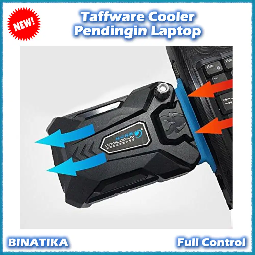 Binatika Taffware Cooler Kipas Pendingin Laptop Full Control Terbaik