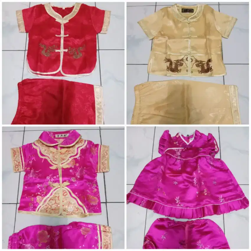 Setelan cheongsam anak