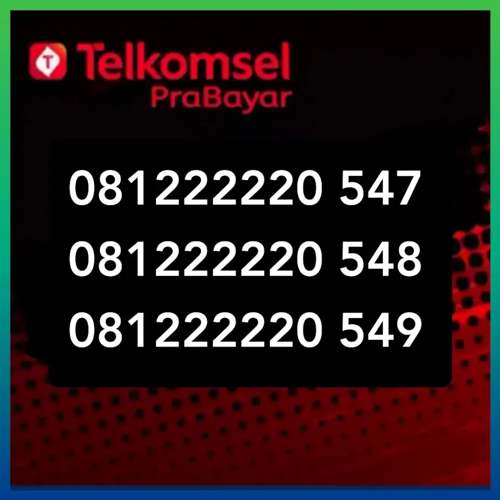 Nomor cantik simpati Telkomsel