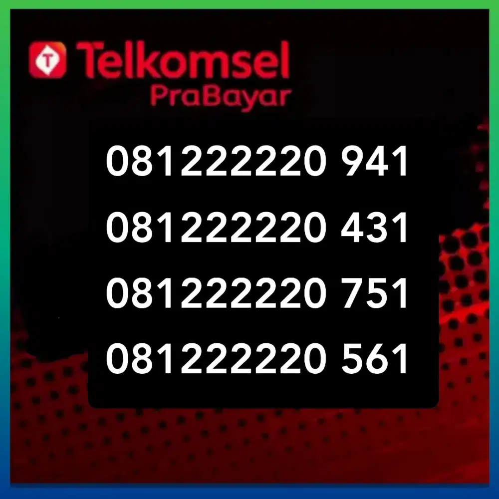 Nomor cantik simpati Telkomsel