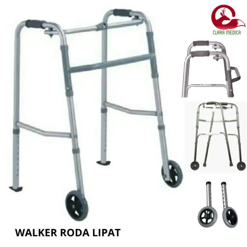 Walker Roda Tongkat alat bantu berjalan lansia