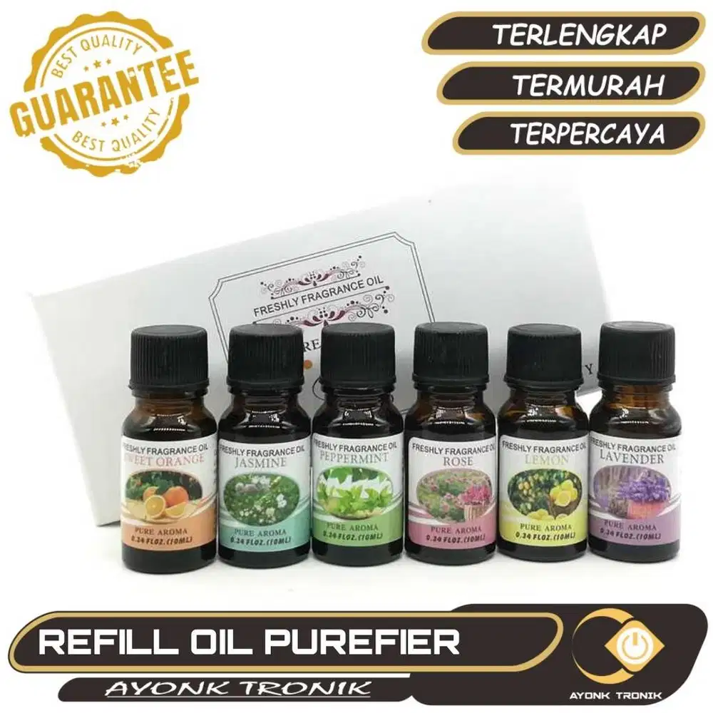Pure Aroma Essential Oil Minyak Aromatherapy 6 in 1 10ml