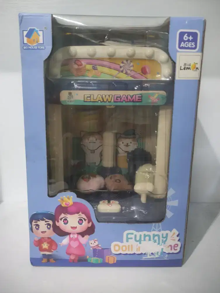 Funny Doll Machine /claw game machine mainan capit boneka anak prelove