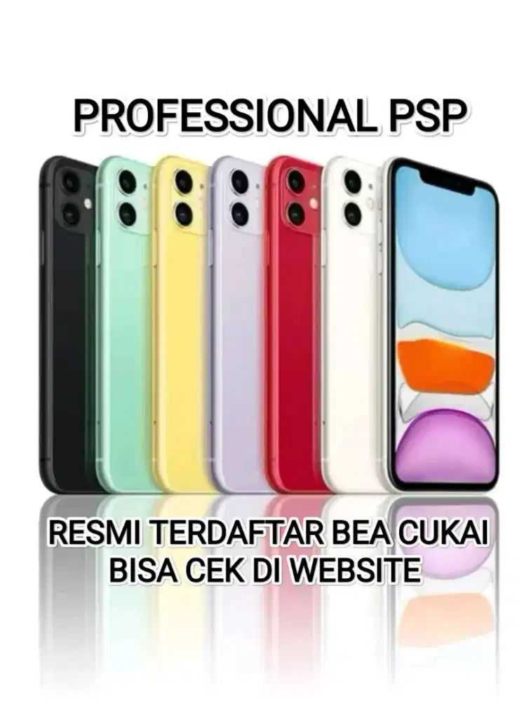 iPhone 11 Memory 128GB Black Fullset Resmi Terdaftar Bea Cukai