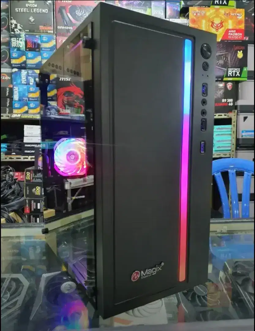 PC gaming Core i5-4590+GTX1050Ti 4GB+RaM 16GB+Ssd 128+Hd 500GB_Desaain