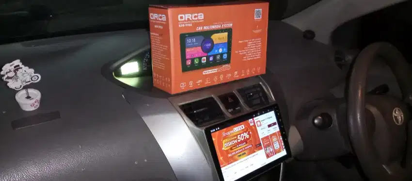 Pemasangan head unit android orca 9 inc di vios gen 2