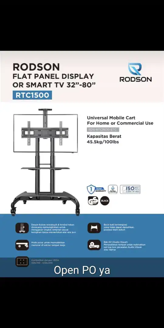 Breket tv LED standing 70 -80