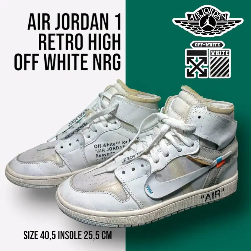 Sepatu Air Jordan 1 Retro High X Off White NRG