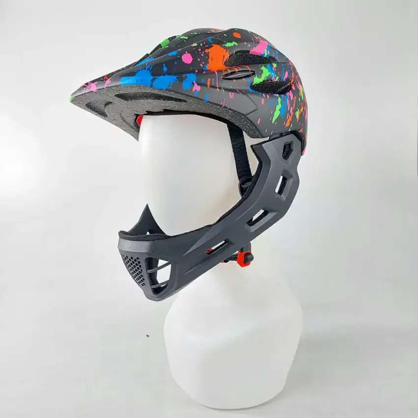 Ftiier helm modular sepeda anak fullface bike size s