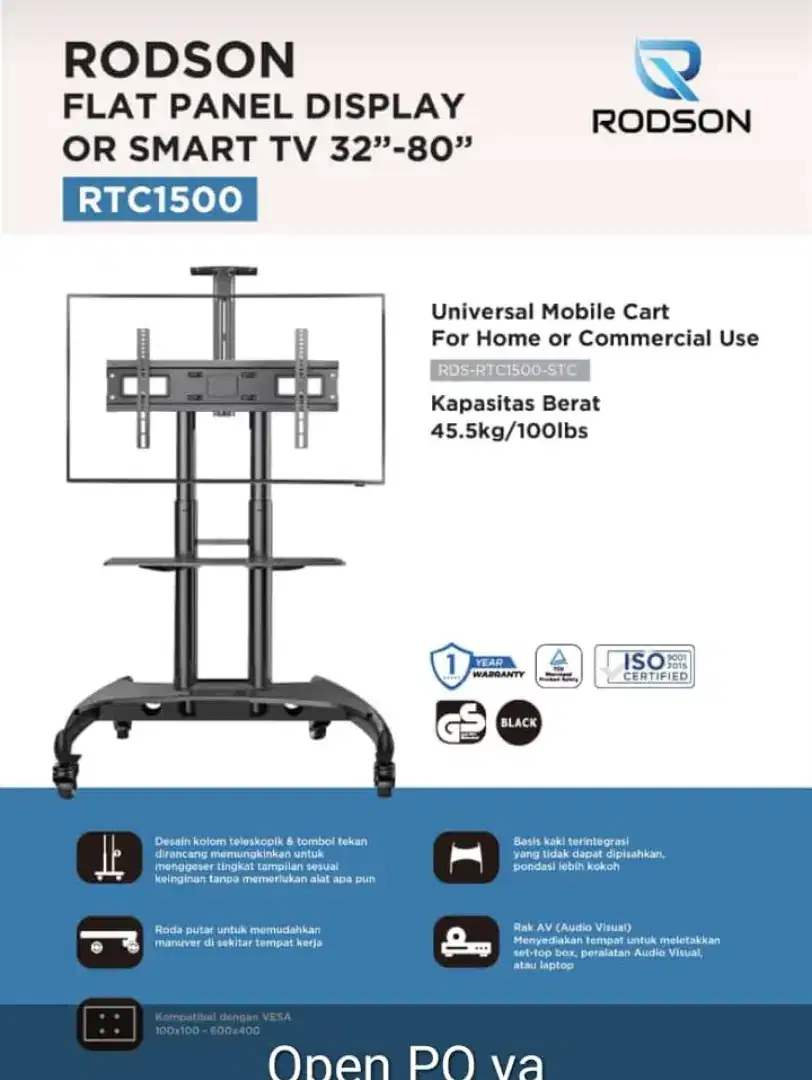 Breket TV led standing 70-80+pasang