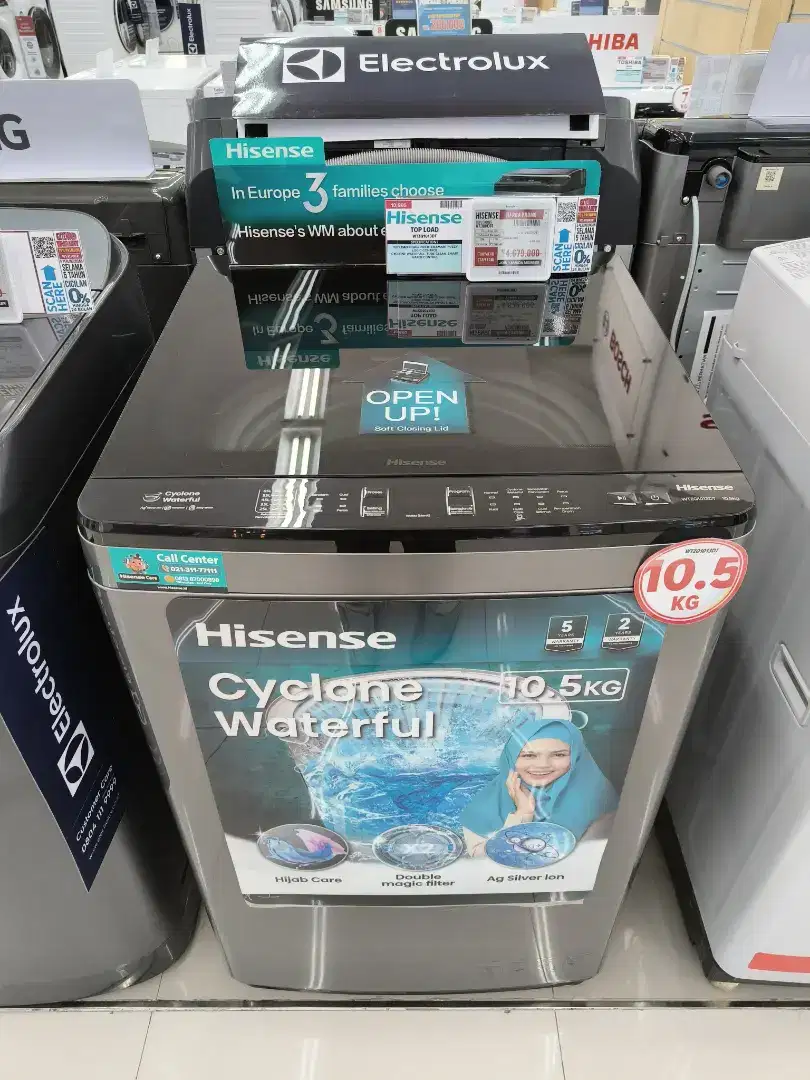 SEGAMPANG ITU Beli Hisense Top Load WTZQ10130D