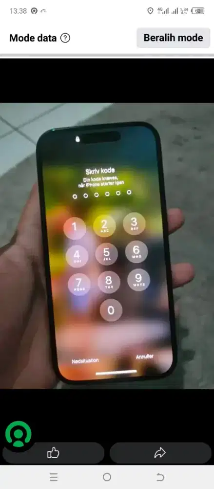 Di cari untuk di beli iphone terkunci lock icloud/rusak lcd dll