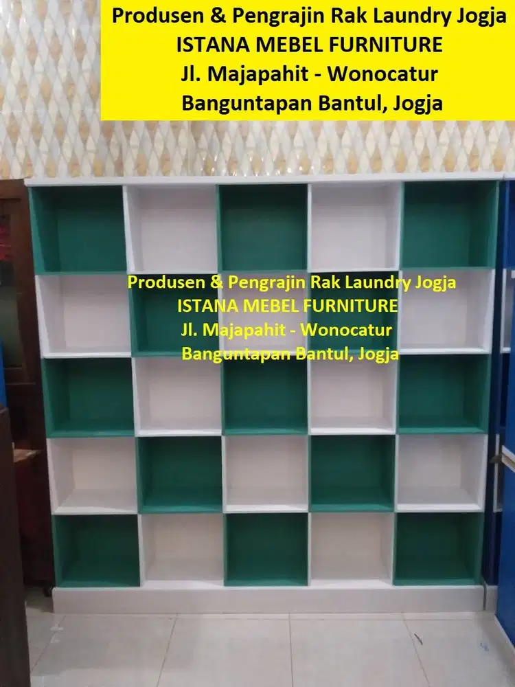 Almari Lemari Rak Toko Kios Buku Loundry Laundry Londry Kotak Kayu #SM