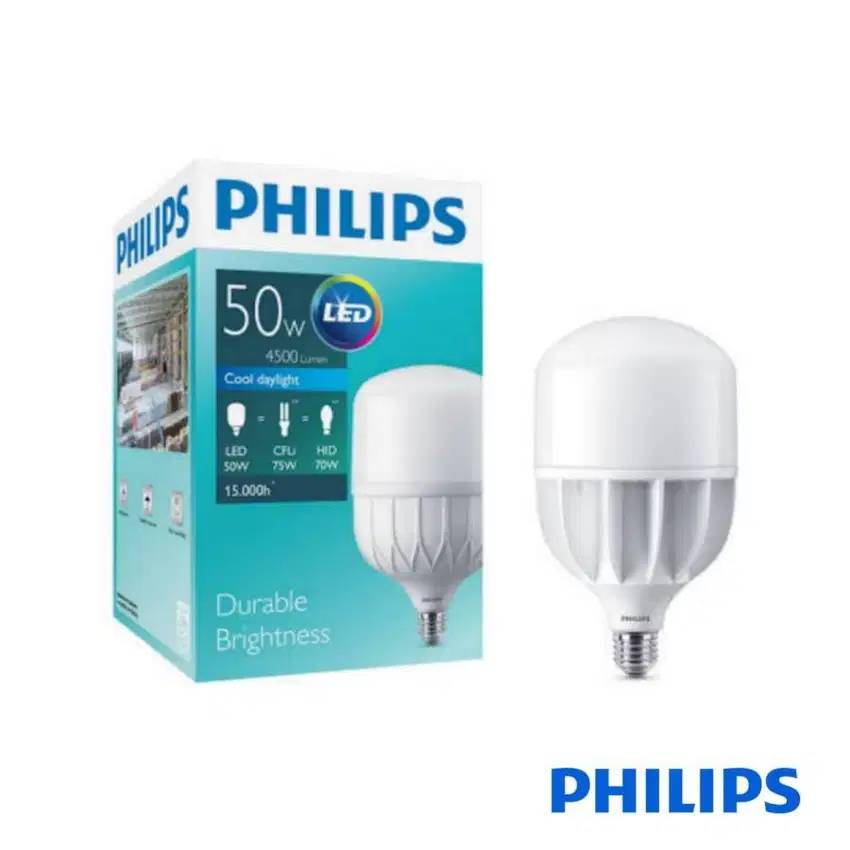 Jual Lampu Philips LED TForce 50 W Watt E27 6500K Cool Daylight