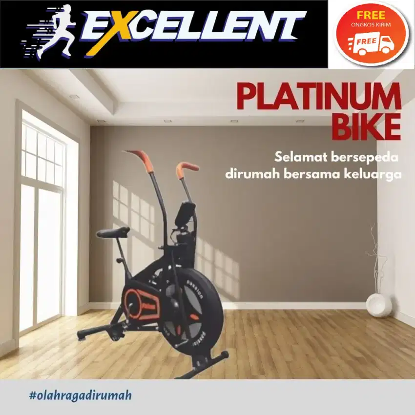 Sepeda Statis Platinum bike alat fitnes treadmill FT-001