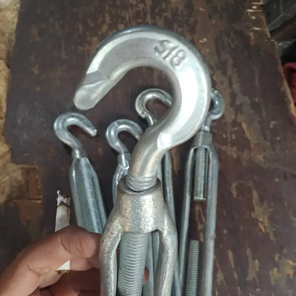 spanskrup 5/8 / turnbuckle m16 / jarum keras 16mm