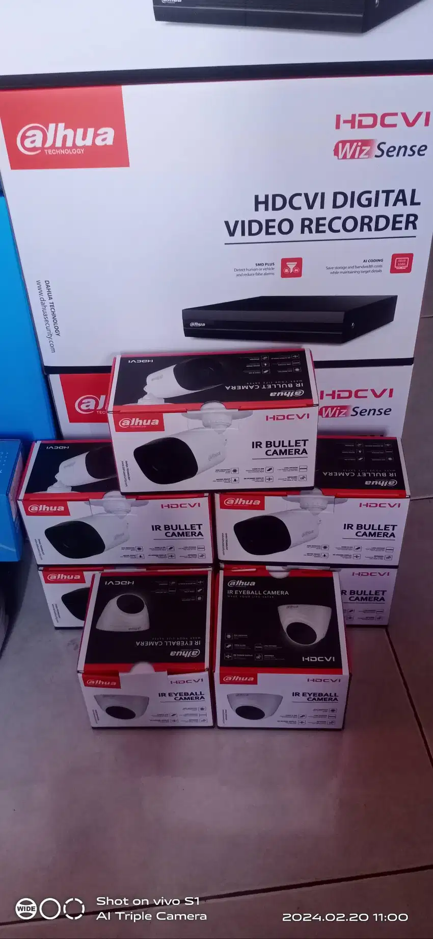 Paket Cctv Dahua 2mp 4 kamera  sudah sama pasangnya