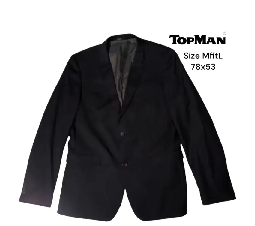 Blazer topman Slim Fit Black Blazer Men's