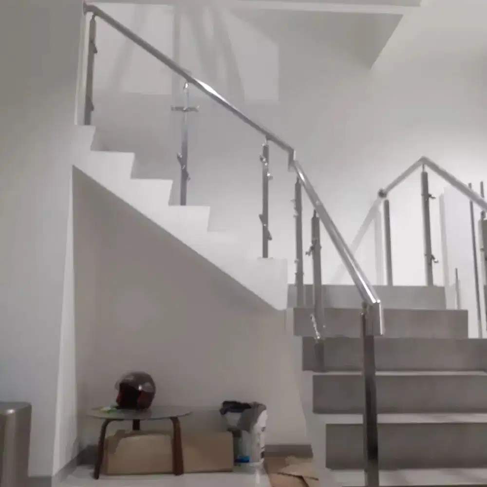 Reling kaca railing balkon stenlis & kanopi alderon solarflat spandek