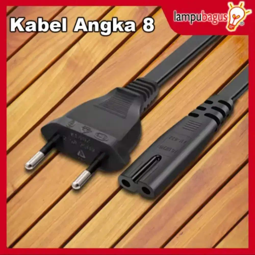 Kabel angka 8 panjang 1.5 meter