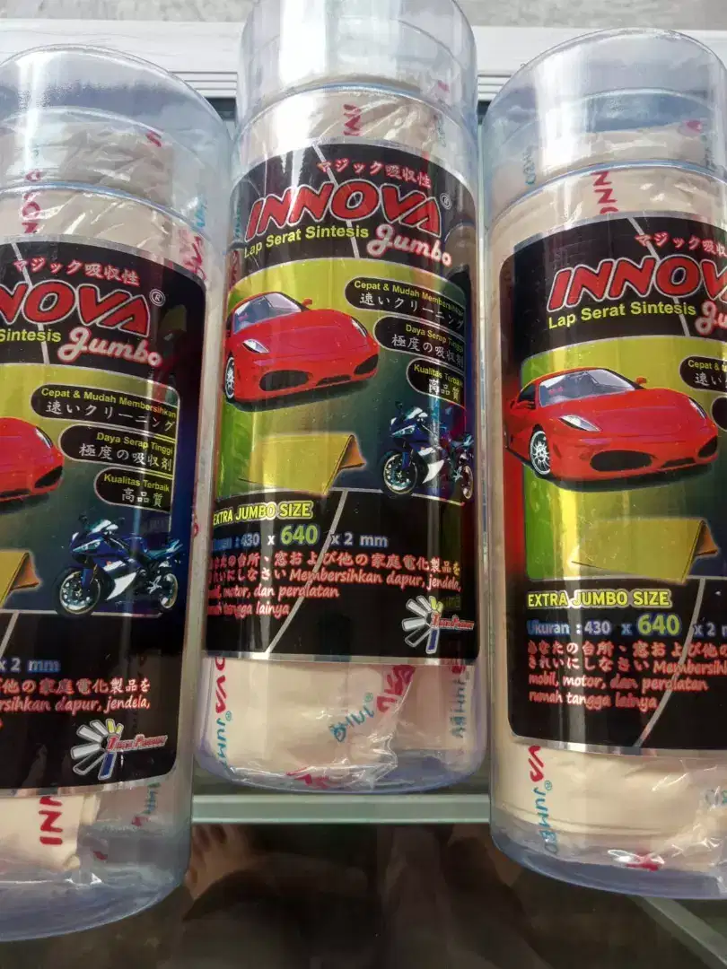 KANEBO PEMBERSIH MOBIL MOTOR JUMBO LEBIH LEBAR DAN TEBAL.