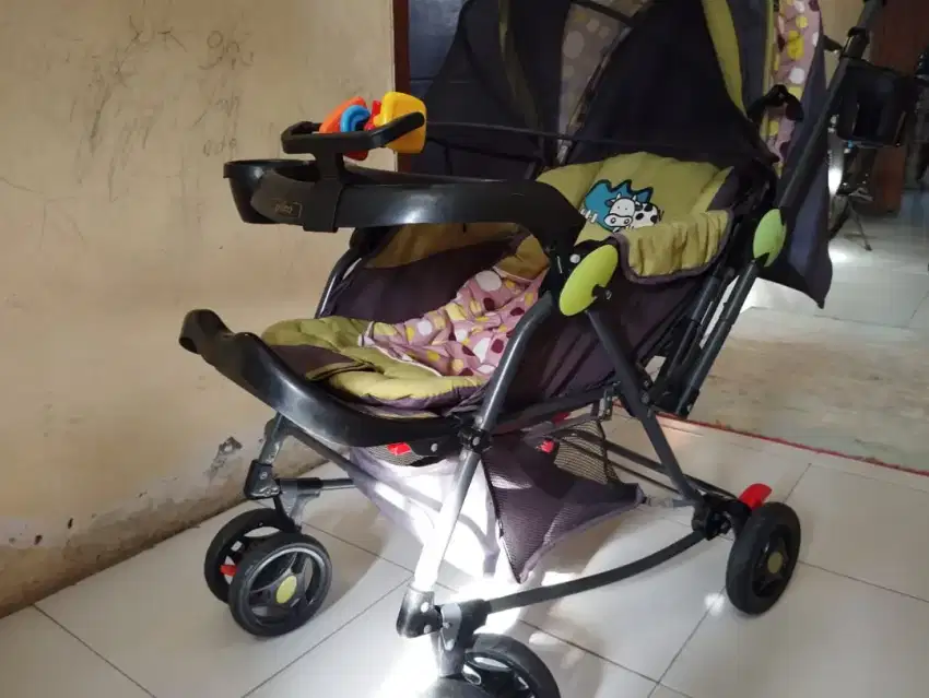 (bisa nego)Stroller Pliko Grande 4 in 1