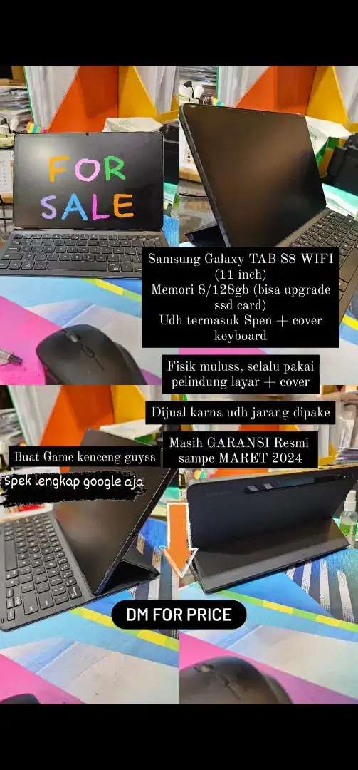 Samsung tab s8 (wifi only)