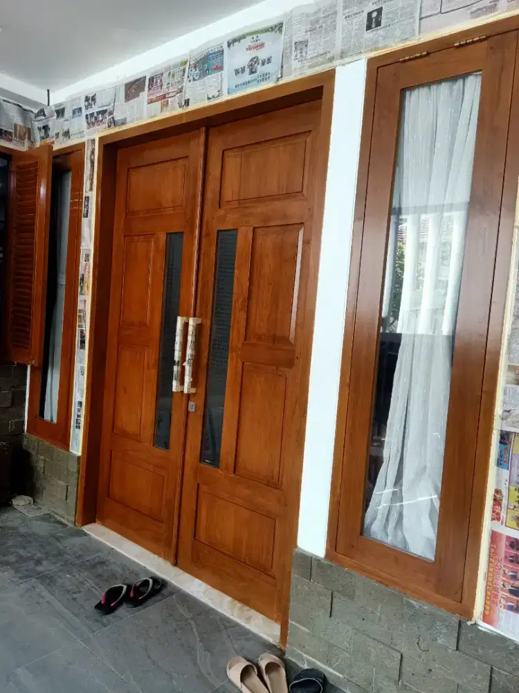 Pintu melamin cat Duco