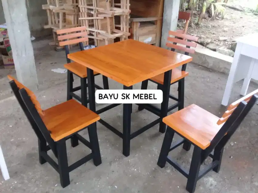 Set meja kursi cafe kedai warung kopi dll