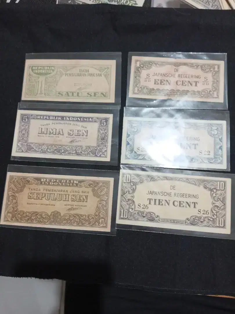 Uang kertas sen Indonesia