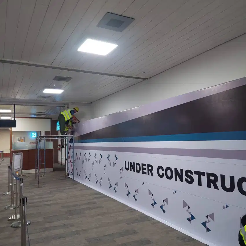 pagar hoarding proyek PPDU