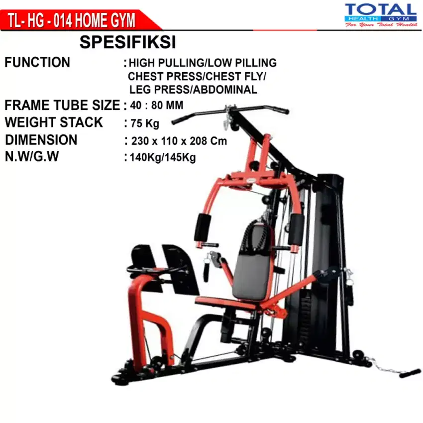 Home gym red iron 014