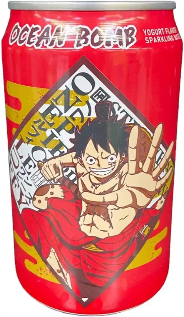 Minuman kaleng anime one piece rasa yogurt