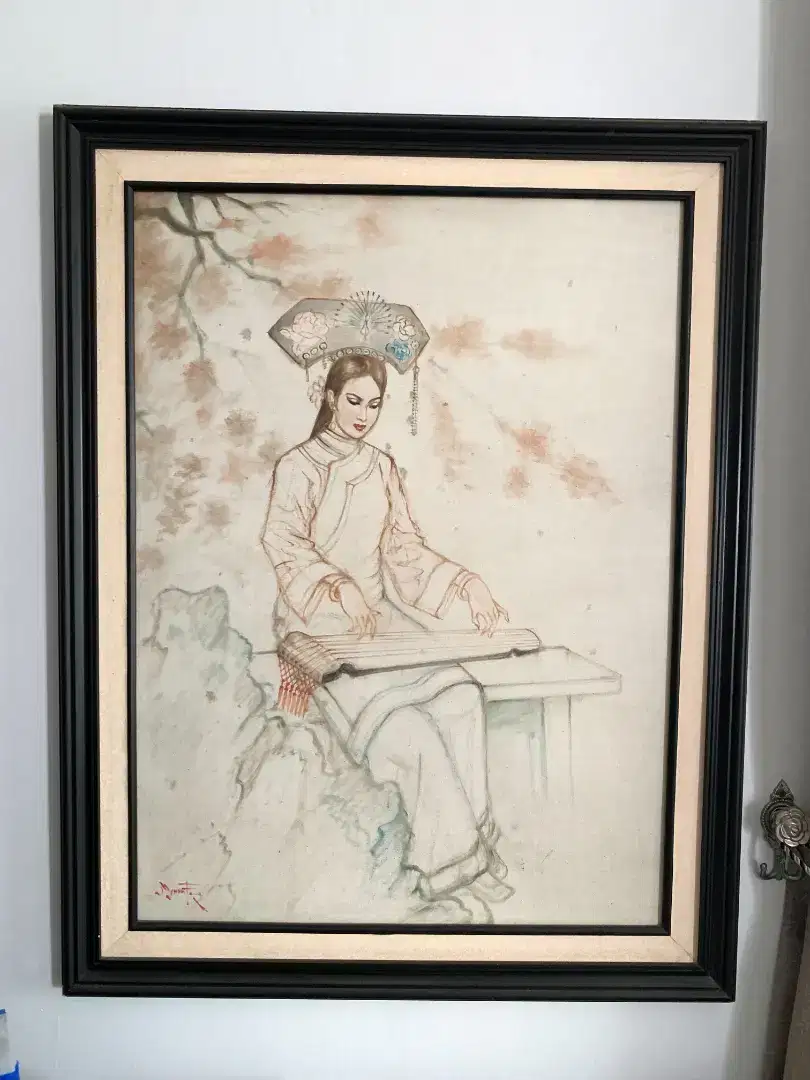 Lukisan Wanita Jepang Musik