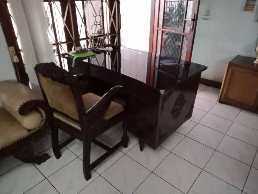 Meja Kerja Jati Antik/Vintage Murah