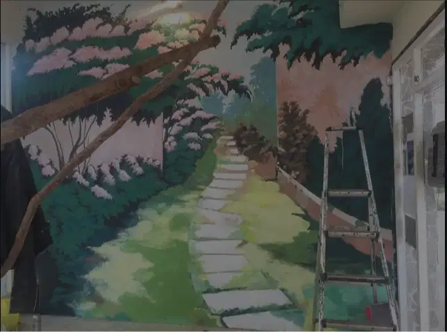 menerima jasa lukisan mural ( lukisan dinding),patung bahan resin