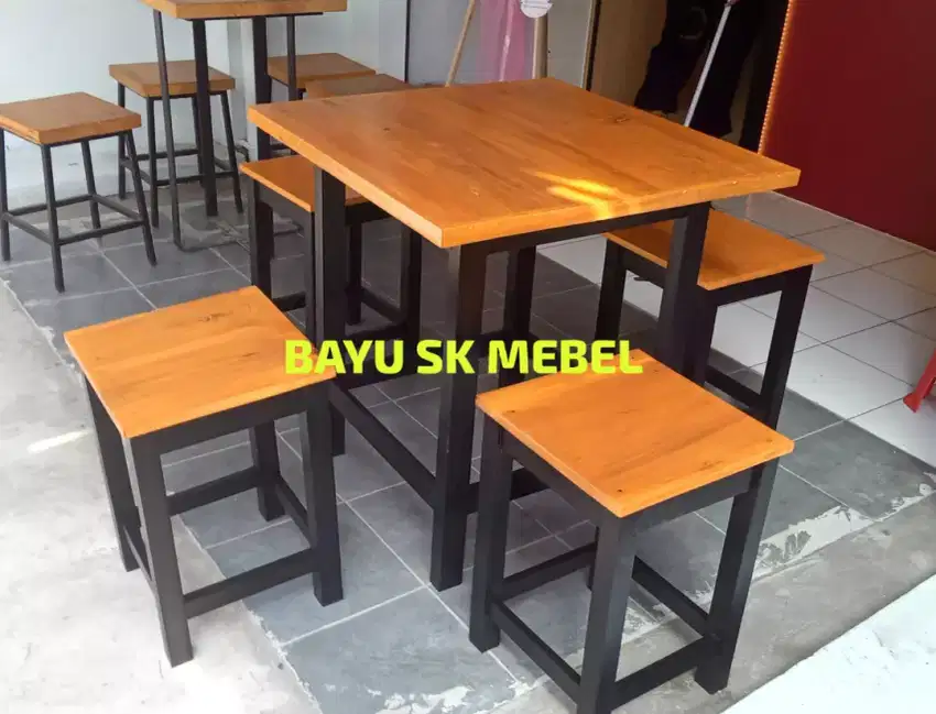 Set meja kursi cafe kedai warung kopi dll