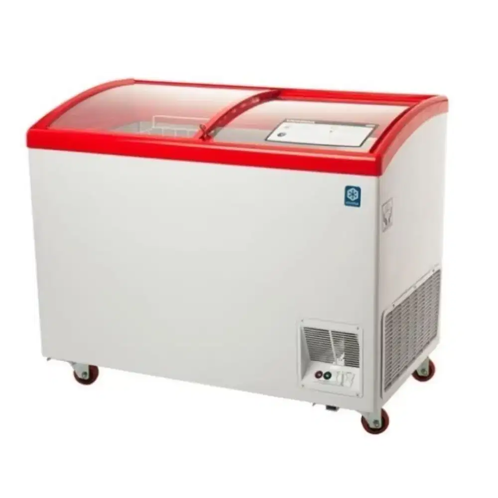 PROMO TERMURAH BISA KREDIT CHEST FREZER SLIDING GLASS MASPION UFH 300C