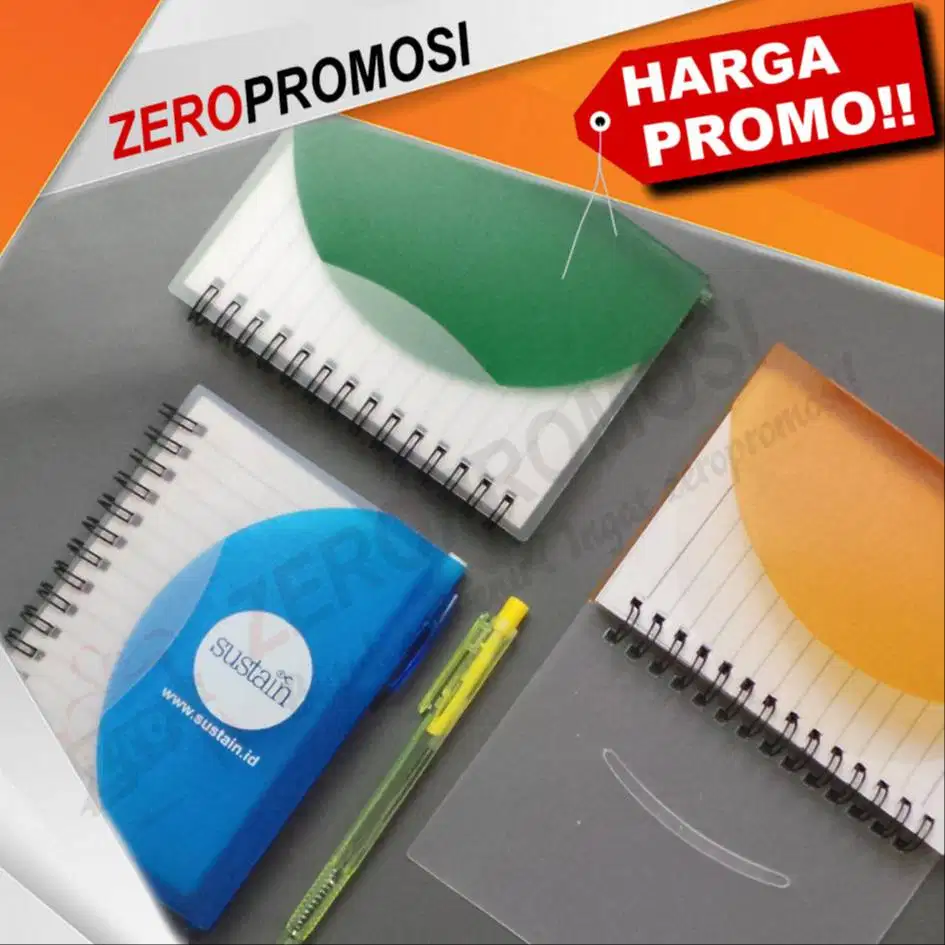 Souvenir Memo clear pocket (807) Blocknote Spiral